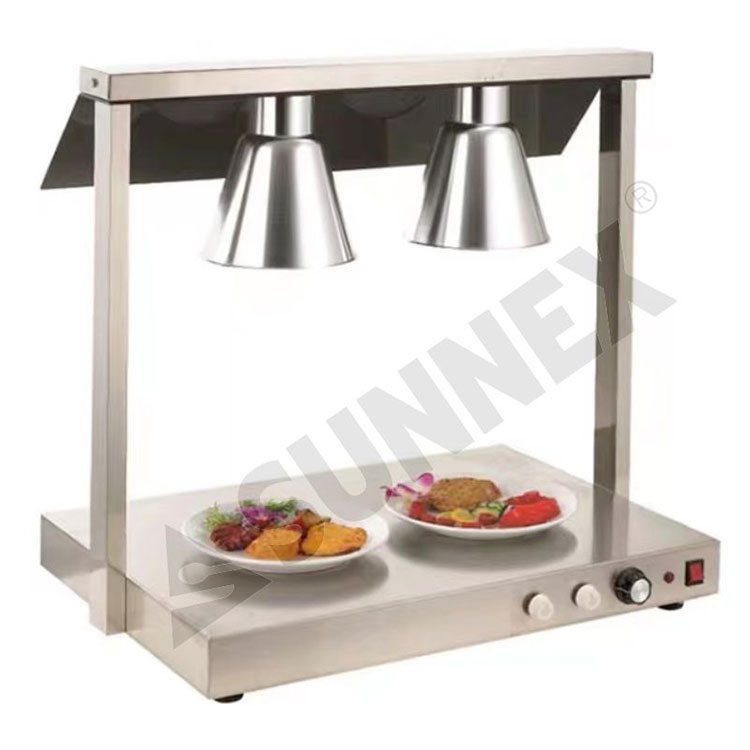 Kereskedelmi szálloda étterem Food Warmer Lamp 2 Head